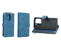 caseroxx Premium Handy-Portemonnaie für Gigaset GS6 / GS6 Pro, Velours-Kunstleder, 6 Kartenfächer, Großes Münzfach mit Reißverschluss, Halterung, Magnetschlaufe, Anhängeschlaufe mit Karabiner