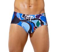 Casey Kevin Badeslip Herren Badehose Kurz Eng mit Tunnelzug Bademode Herren Swimming Schwimmhose Bunt für Schwimmen Surfen Strand Pool, S