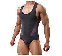 Casey Kevin Herren Body Bodysuit Unterwäsche Stringbody Unterhemd Body Kompression Singlet Sportwear Herren Overall