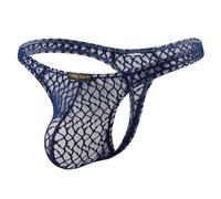 Casey Kevin Herren String Transparente Netz Spitze Tanga Unterwäsche Sexy Durchsichtiger Low Rise G-String für Männer Atmungsaktive Intimwäsche, XL