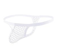 Casey Kevin Tanga String Herren Netz Transparent Thong Mesh Sexy Low Rise Unterwäsche Mini Bikini Brief Slips T-Back Thong, M