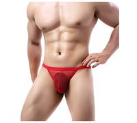 Casey Kevin Tanga String Herren Netz Transparent Thong Mesh Sexy Low Rise Unterwäsche Mini Bikini Brief Slips T-Back Thong, L