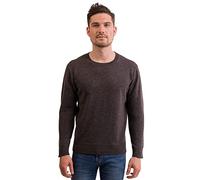CASH-MERE.CH 100% Kaschmir Herren Pullover | Sweater Rundhalsausschnitt 2-fädig (Grau/Taupe Melange, XXL)