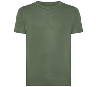 Cashmere Zone - T-Shirt aus Baumwolljersey, gestricktes Poloshirt für einen unverwechselbaren Stil und italienische Eleganz Army Grün, Large