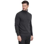 Cashmeren Herren Basic Rollkragenpullover 100% reines Kaschmir Langarm Rollkragen Pullover (Anthrazit, L)