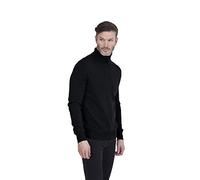 Cashmeren Herren Basic Rollkragenpullover 100% reines Kaschmir Langarm Rollkragenpullover, Schwarz, XX-Large