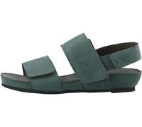 CA'SHOTT A/S Damen CASAVA Velcro Leather Flat Sandal, Bottle Green, 38 EU