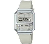 Casio Uhren A100WEF-8AEF Vintage Edgy Digitaluhr Hellgrau