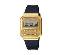 Chronograph CASIO VINTAGE "A100WEFG-9AEF" Armbanduhren goldfarben (schwarz) Herren Quarzuhren (87871904-0)