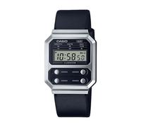 Casio Herren Uhr Vintage A100WEL-1AEF Leder schwarz