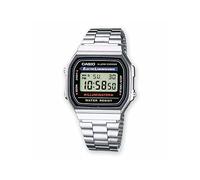 Casio Unisex ErwachseneArmbanduhr Digital Quarz Edelstahl A168WA-1YES