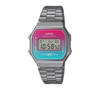 Casio A168WERB-2AEF Vintage Collection Retro-Armbanduhr Türkis/Rot/Anthrazit