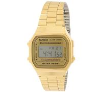 Casio A168WG-9 Herren-Armbanduhr, Vintage, goldfarben, Metallband, Beleuchtung, Chronograph, Alarm, Mehrfarbig, One-Size, Digital