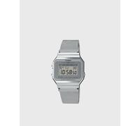 Casio Unisex Quartz Armbanduhr, 36.00mm GehäusegröÃŸe mit LCD digital Zifferblatt und Silber Mesh Bracelet Armband A700WEM-7AEF