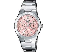 Casio Damen Armbanduhr LTP-2069D-4AVEG – analog, Quarz, Datum, Edelstahlarmband, silber