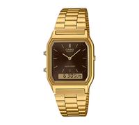Casio AQ-230GA-5AMQYES Vintage Edgy Ana-Digi Herrenuhr/Unisex Gold/Braun