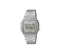 Casio - Armbanduhr Casio A1000A-7EF mit flachem Edelstahlgehäuse Vintage