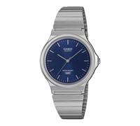Casio - Armbanduhr Casio MQ-24DA-2AEF mit Analoganzeige, blauen Zifferblatt und silbernen Metallarmbandband