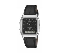 Casio - Armbanduhr Hybridanzeige Casio AQ-230EL-1AEF Lederarmband Vintage