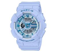 Casio Baby-G Fresh Colours BA-110YK-2A Analog-Digital-Armbanduhr, Kunstharz, Blau