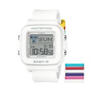 Casio Baby-G +Plus weiße Digitaluhr BGD-10L-7CR, Weiss/opulenter Garten