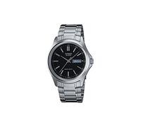 Casio Classic Silver Armbanduhr MTP1239D-1A, schwarz, Quarzwerk, Schwarz, Quarz-Uhrwerk