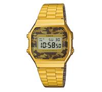 Casio Collection A168WEGC-5EF Vintage Iconic Digital Camouflage Goldfarben 38mm