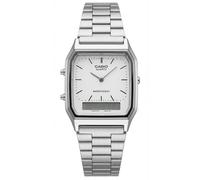 Casio Collection AQ-230A-7DMQD Analog-Digital Armbanduhr weiß/silber