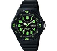 Casio Collection Herren-Armbanduhr MRW200H3BVEF, schwarz/Grün