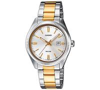 Casio Damen Analog Quarz mit Edelstahl Armbanduhr LTP 1302PSG 7A