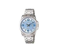 Casio Damen-Armbanduhr, blaues Zifferblatt, Edelstahl, analog, LTP-1314D-2AVDF, Casual
