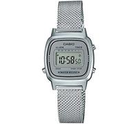 CASIO Damen Armbanduhr Digital Quarz massives Edelstahl LA670WEM-7EF