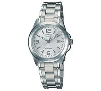 Casio Damen Damenuhr Core Collection, Analog Quartz Movement, 30m Wasserdicht, 27mm Gehäuse, Mineralglas, Silberfarben, Edelstahlband, PEQUEÑO, core