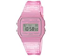 Casio Damen Digital Quarz Uhr mit Resin Armband F-91WS-4EF, Rosa