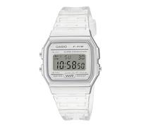 Casio Damen Digital Quarz Uhr mit Resin Armband F-91WS-7EF, Transparent