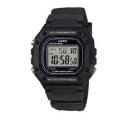 Casio - Digitaluhr von Casio W-218H-1AVEF mit Alarm Licht und Stoppuhr und großer Anzeige
