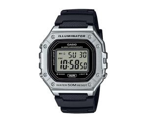 Casio - Digitaluhr von Casio W-218HM-7AVEF mit Alarm Licht und Stoppuhr und großer Anzeige