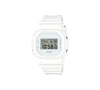 Casio G-Shock DW-5600WW-7ER Unisex Digital Quarz Armbanduhr, Kunststoffarmband, Mineral Glas, 20 Bar Wasserdicht, Stoppuhr, Countdown, Alarm, Weiß, 42mm