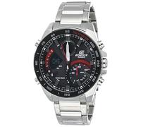 Casio Edifice ECB-900DB-1ADR EX499 Analog-Digital, schwarzes Zifferblatt für Herren, Silber-Bluetooth-Connect, Kette