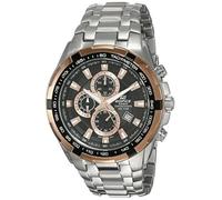 Casio Edifice Edifice Ecb-20Cl-1Adf Analog-Digitaluhr mit Bluetooth-Verbindung, Silber/Schwarz/Braun, 53.5×48.5×11.5mm, Chronograph