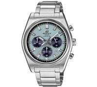 Casio Edifice EFB-703D Serie | Motorsport inspiriert | Multi-Zifferblatt | Datumsanzeige | wasserabweisend | analoge Chronograph-Uhr | Silberfarben | Blaugrün