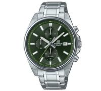 Casio Armbanduhr Edifice EFV-610D-3CV Herren Chronograph Silber/Grün
