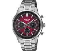 CASIO Edifice Standard-Chronograph Herrenuhr - Silber Rot