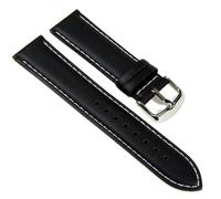 Casio Ersatzband Uhrenarmband Leder Band schwarz 22mm für EF-324L-1 EF-324L
