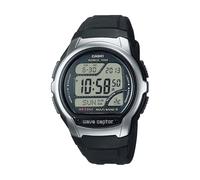 Casio - Funkdigitaluhr Casio mit Edelstahl Applikation WV-58R-1AEF mit Edelstahlarmband und Edelstahlboden