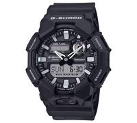 Casio G-Shock Analog-Digital-Armbanduhr aus schwarzem Kunstharz, 10 Jahre Batterie, GA010-1A, schwarz, modern