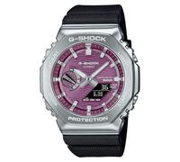 Casio G-Shock GBM2100A-4B Armbanduhr aus G-Stahl, achteckig, Burgunderrot