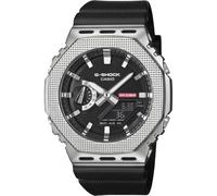 Casio G-Shock GM-2100M-1AER sportliche Herrenuhr aus Stahl und Gummi, schwarz