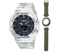 Casio Uhren GAE-2100GC-7AER G-Shock Classic AnaDigi Herrenuhr Set Weiß/Grün
