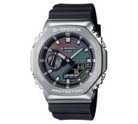 Casio G-Shock Rainbow Brick Wall GM-2100RW-1A Analog-Digital Achteckige Uhr Schwarz/Silber Modern